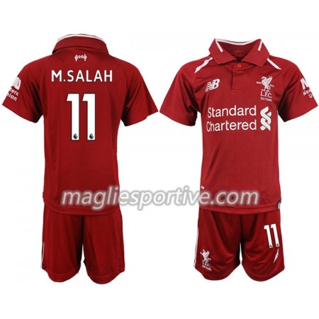 Completo Calcio Liverpool M.SALAH 11 Bambino Divisa Prima 2018/2019